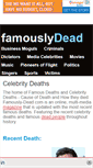 Mobile Screenshot of famously-dead.com