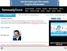 Tablet Screenshot of famously-dead.com